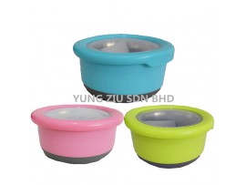 6858#730ML ROUND FOOD CONTAINER(TEDEMEI)